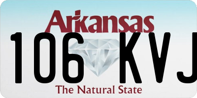 AR license plate 106KVJ
