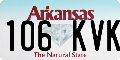 AR license plate 106KVK
