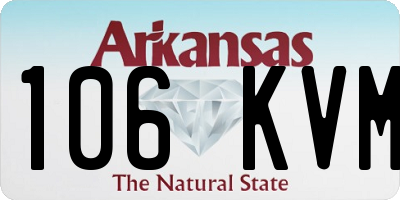 AR license plate 106KVM
