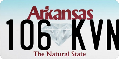 AR license plate 106KVN