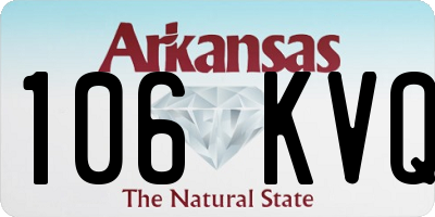 AR license plate 106KVQ