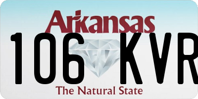 AR license plate 106KVR