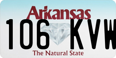 AR license plate 106KVW
