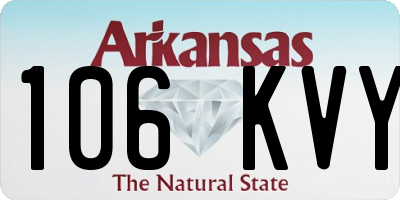 AR license plate 106KVY