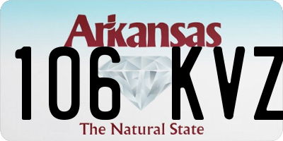 AR license plate 106KVZ
