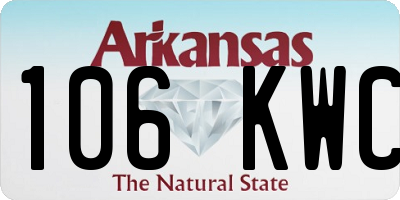 AR license plate 106KWC