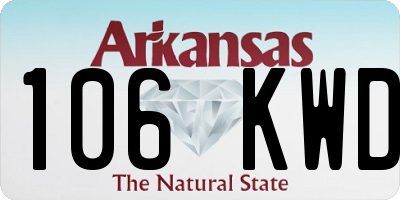 AR license plate 106KWD