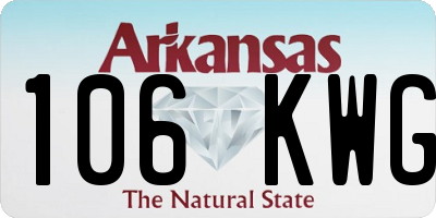 AR license plate 106KWG