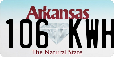 AR license plate 106KWH