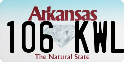 AR license plate 106KWL