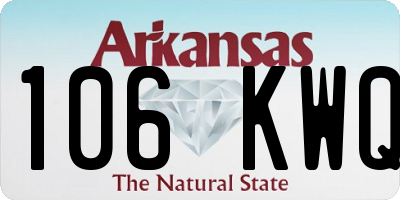 AR license plate 106KWQ