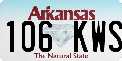 AR license plate 106KWS