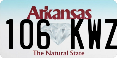 AR license plate 106KWZ