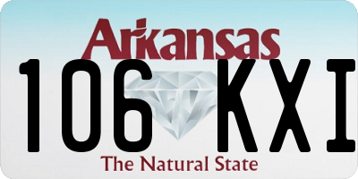 AR license plate 106KXI