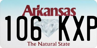 AR license plate 106KXP