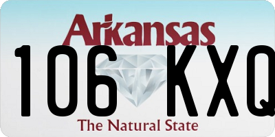 AR license plate 106KXQ