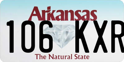 AR license plate 106KXR