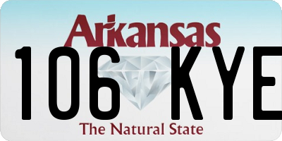 AR license plate 106KYE