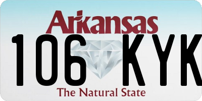 AR license plate 106KYK