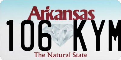 AR license plate 106KYM