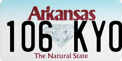 AR license plate 106KYO