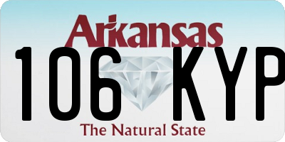 AR license plate 106KYP