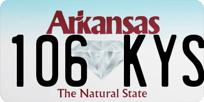 AR license plate 106KYS