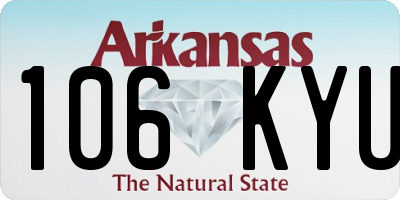AR license plate 106KYU