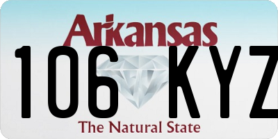 AR license plate 106KYZ