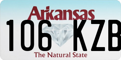 AR license plate 106KZB
