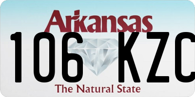 AR license plate 106KZC