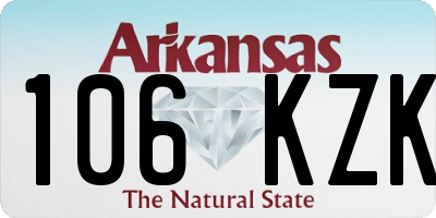 AR license plate 106KZK