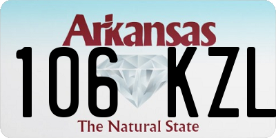 AR license plate 106KZL