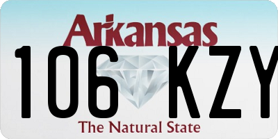 AR license plate 106KZY