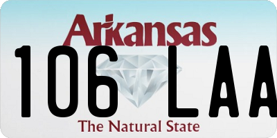AR license plate 106LAA
