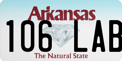 AR license plate 106LAB