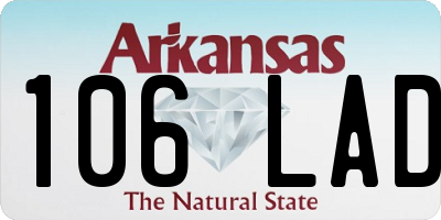 AR license plate 106LAD