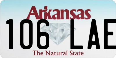AR license plate 106LAE