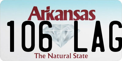 AR license plate 106LAG