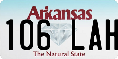 AR license plate 106LAH