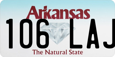 AR license plate 106LAJ