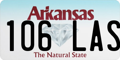 AR license plate 106LAS