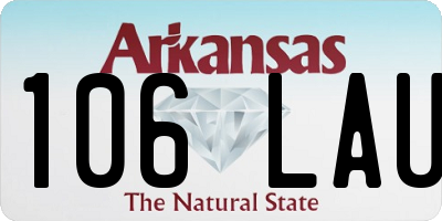 AR license plate 106LAU