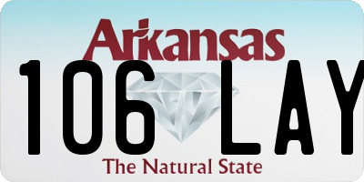 AR license plate 106LAY