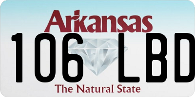 AR license plate 106LBD