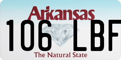 AR license plate 106LBF