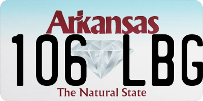 AR license plate 106LBG