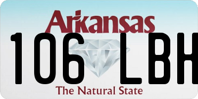 AR license plate 106LBH