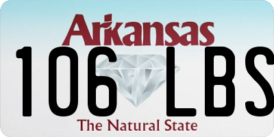 AR license plate 106LBS