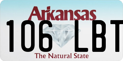 AR license plate 106LBT